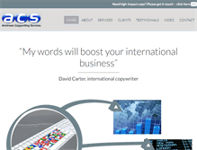 Tablet Screenshot of internationalcopywriter.com